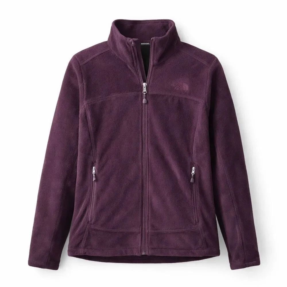 Mountain Hardwear Fleece Jacket Polyester Maroon Purple Women M Full Zip
